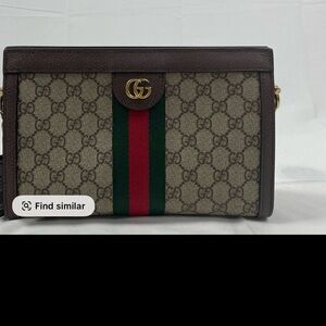 Gucci Beige and Brown GG Canvas Bag